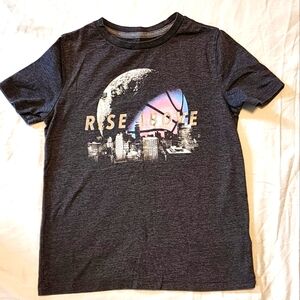 Old Navy Gray Short Sleeve Tee Urban Graphic